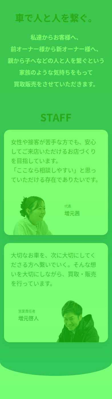 C.P STOREのスクロールヒートマップ